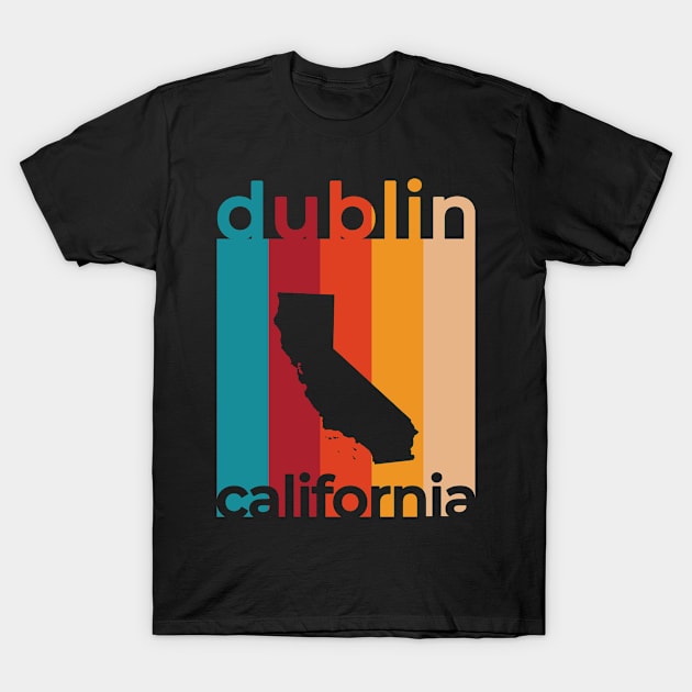 Dublin California Retro T-Shirt by easytees